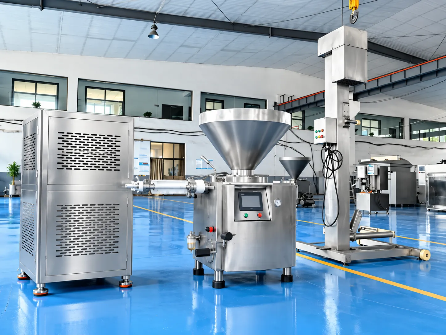 Electric Piston Filling Machine YZG – servo-driven piston filler for large-diameter sausages