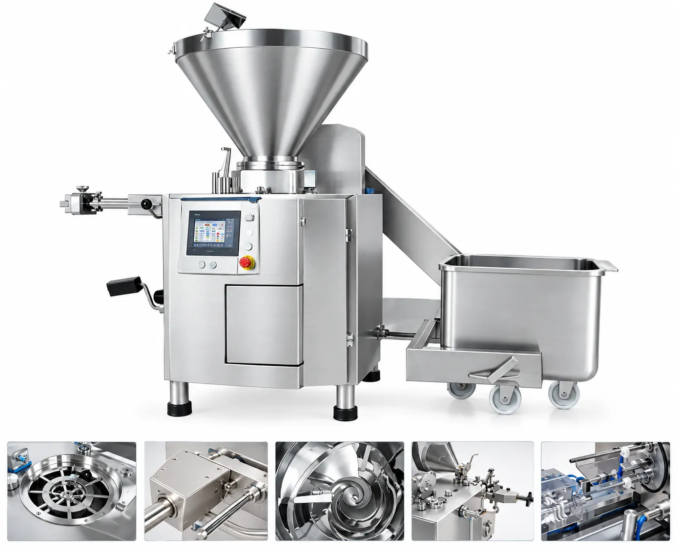 YZG-6000 Vacuum Filling Machine side view – Ever Power