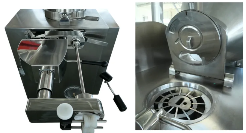 ZKG-6500 vacuum filling machine servo control panel and stainless steel construction detail