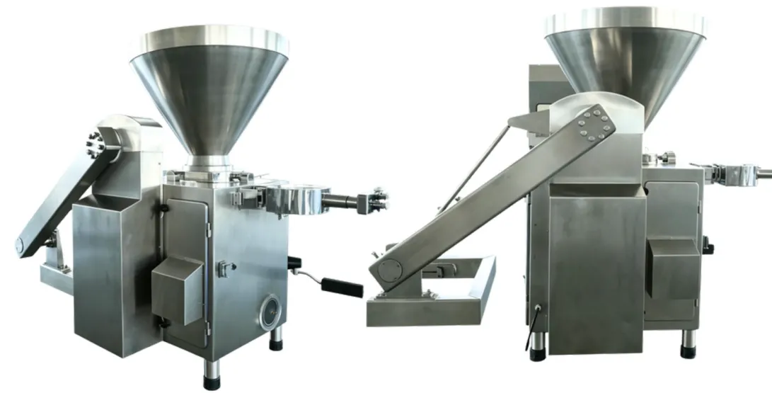 ZKG-6500 vane-type vacuum filling machine – full production line view with hopper and servo control